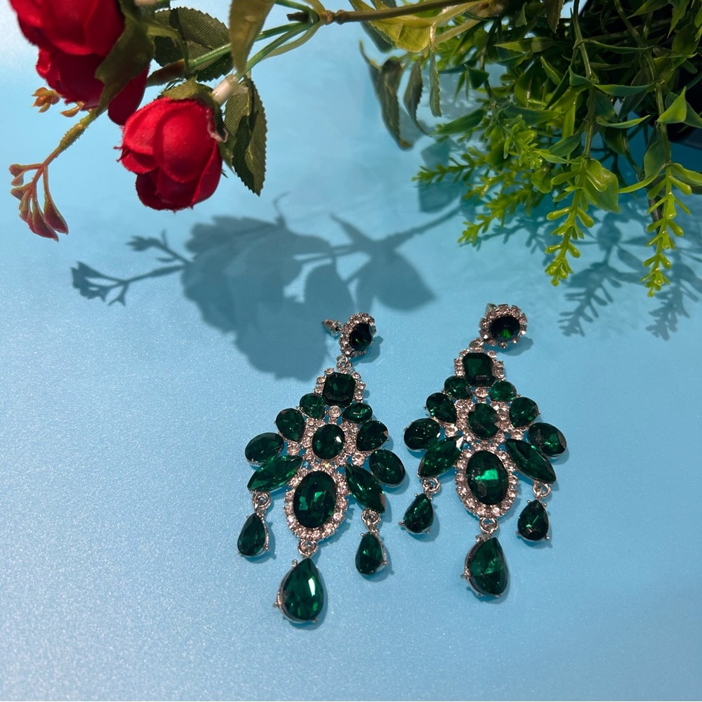 Green Brand New Earrings Chandelier for Wedding, Party, Prom, Homecoming …